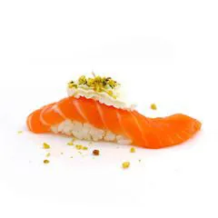 Nigiri salmone philadelphia pistacchio 2 pz