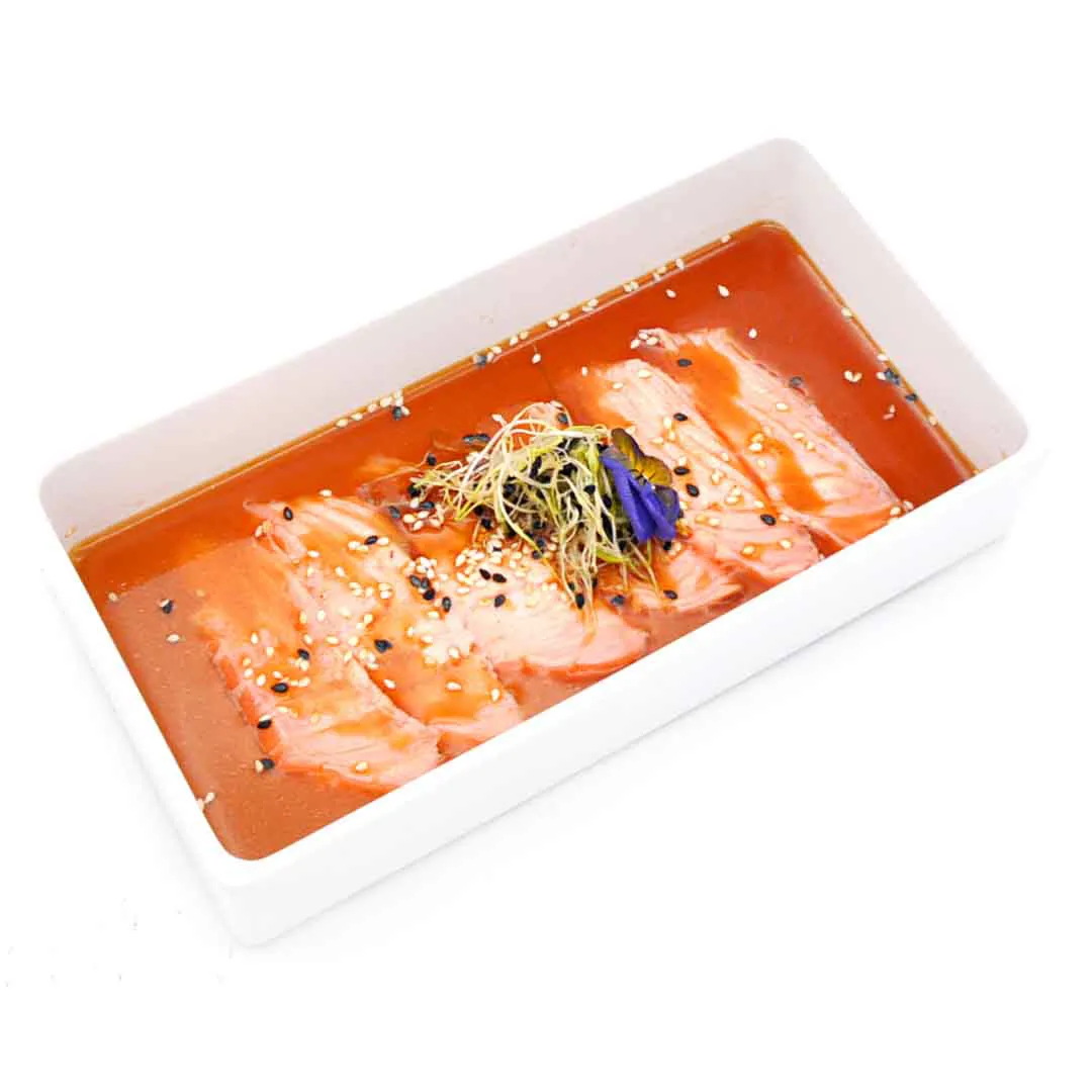 Carpaccio sake flambé 6 pz