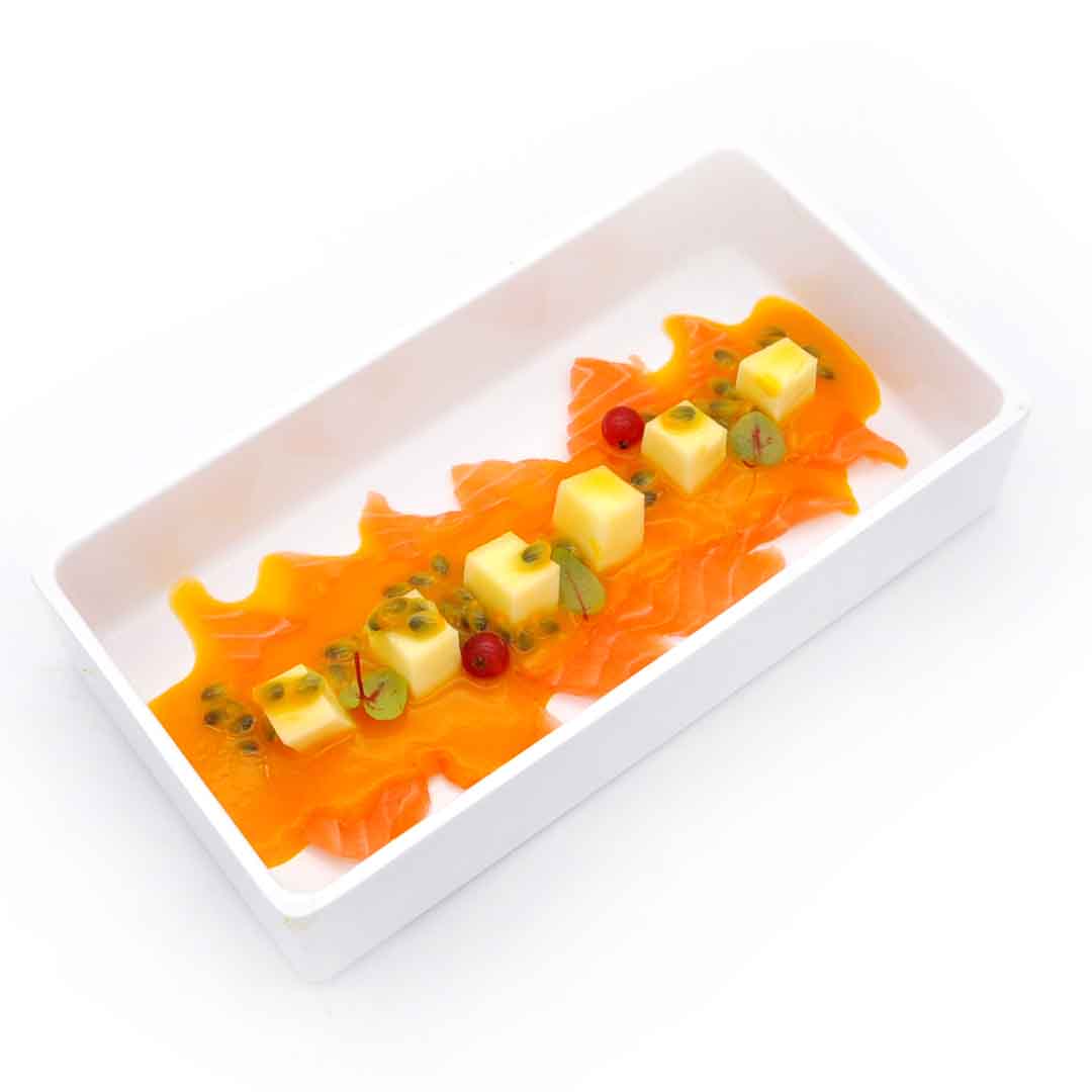 Carpaccio salmone in salsa mango 6 pz