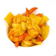 Gamberi al curry Thai